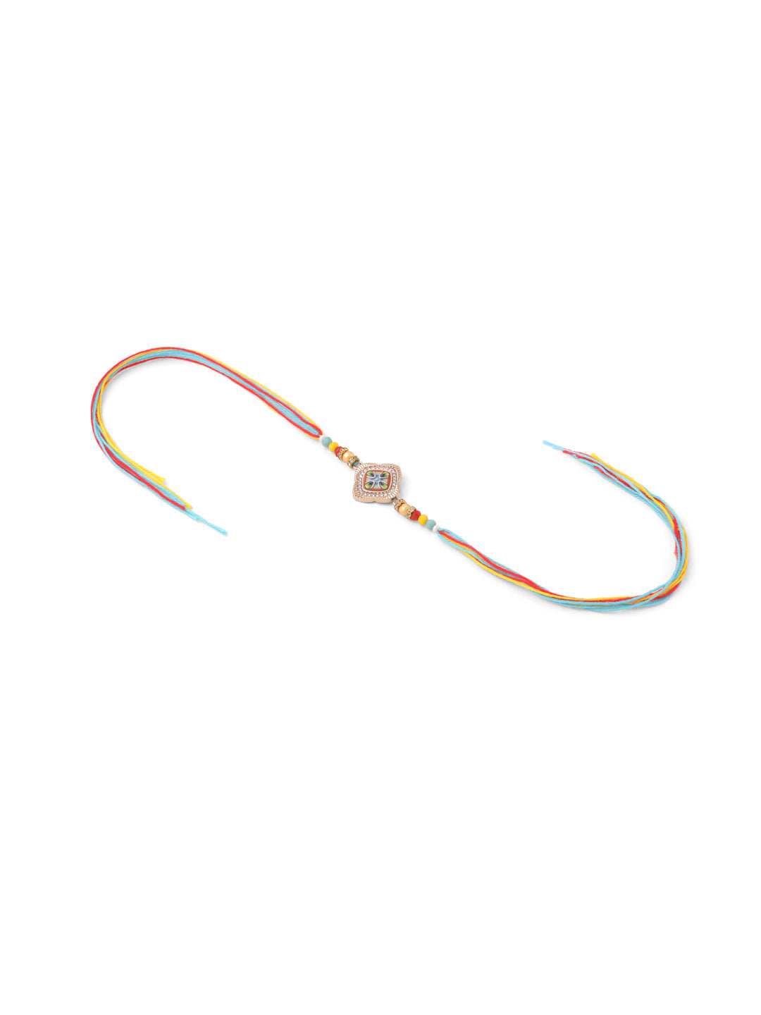 NVR Men Set of 2 Multicolor Artificial Stones Thread Rakhi, Combo for Rakshabandhan | Grocsy