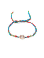 NVR Men Set of 2 Multicolor Artificial Stones Thread Rakhi with Roli Chawal Chandan & Mishri | Grocsy