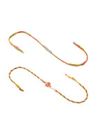 NVR Men Set of 2 Religious Designer Multicolor Artificial Stones Thread Rakhi Combo | Grocsy