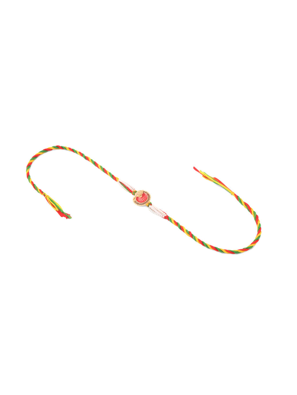 NVR Men Set of 2 Religious Designer Multicolor Artificial Stones Thread Rakhi Combo | Grocsy
