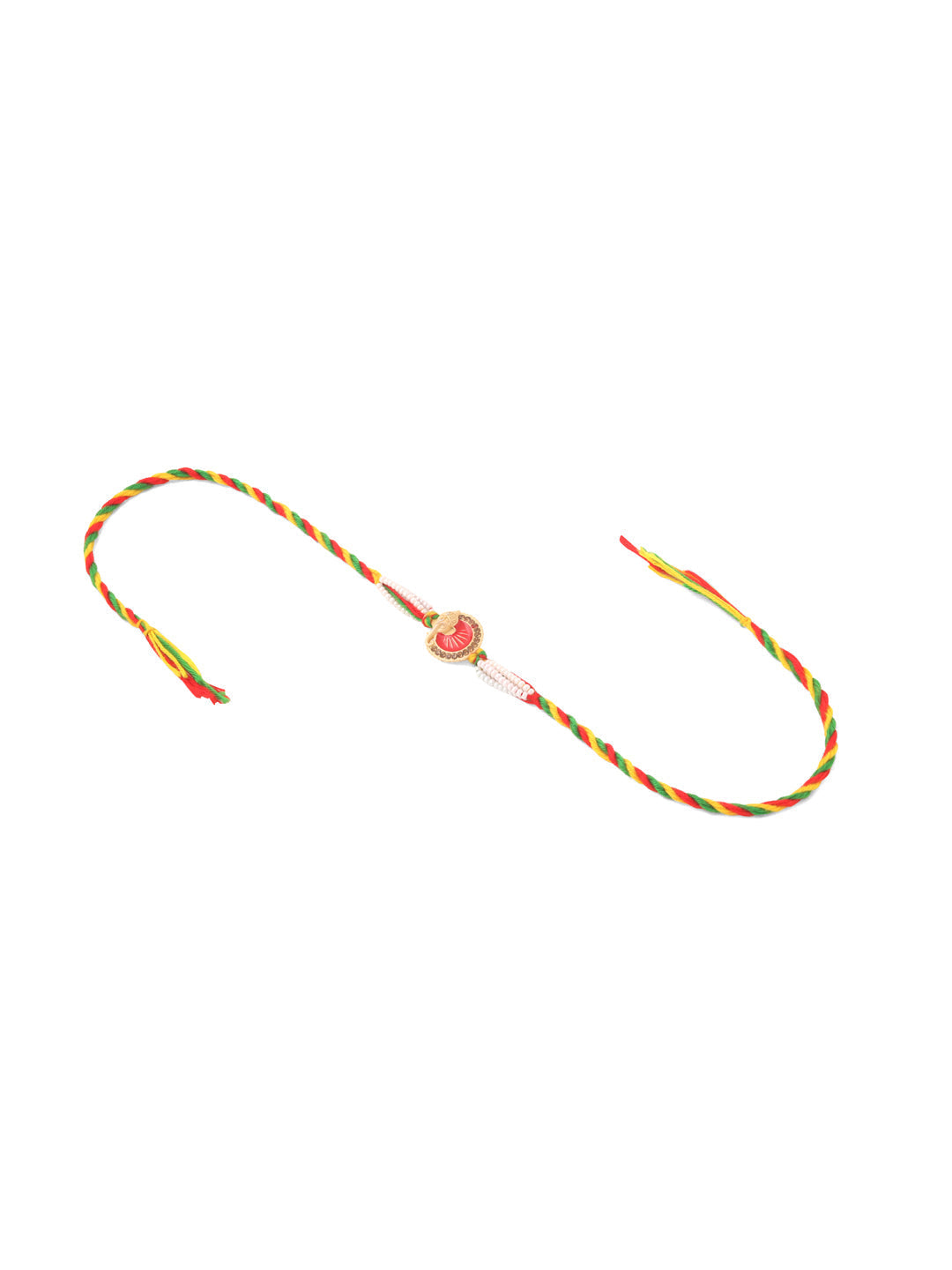 NVR Men Set of 2 Religious Designer Multicolor Artificial Stones Thread Rakhi Combo | Grocsy