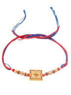 NVR Men Multicolor Artificial Stones Thread Rakhi, Combo for Rakshabandhan | Grocsy