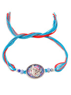 NVR Men Red & Blue Ganesh Ji Thread Rakhi, Combo for Rakshabandhan | Grocsy