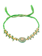 NVR Men Green Artificial Beads Round Shape Thread Rakhi, Combo for Rakshabandhan | Grocsy