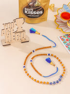 NVR Men's Evil Eye Multicolor Thread Rakhi, Combo for Rakshabandhan | Grocsy
