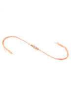 NVR Men Set of 3 Floral Design Multicolor Artificial Stones & Pearls Thread Rakhi Combo | Grocsy