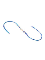NVR Set of 2 Blue Evil Eye Artificial Stones & Beads Bhaiya Bhabhi Rakhi Combo | Grocsy