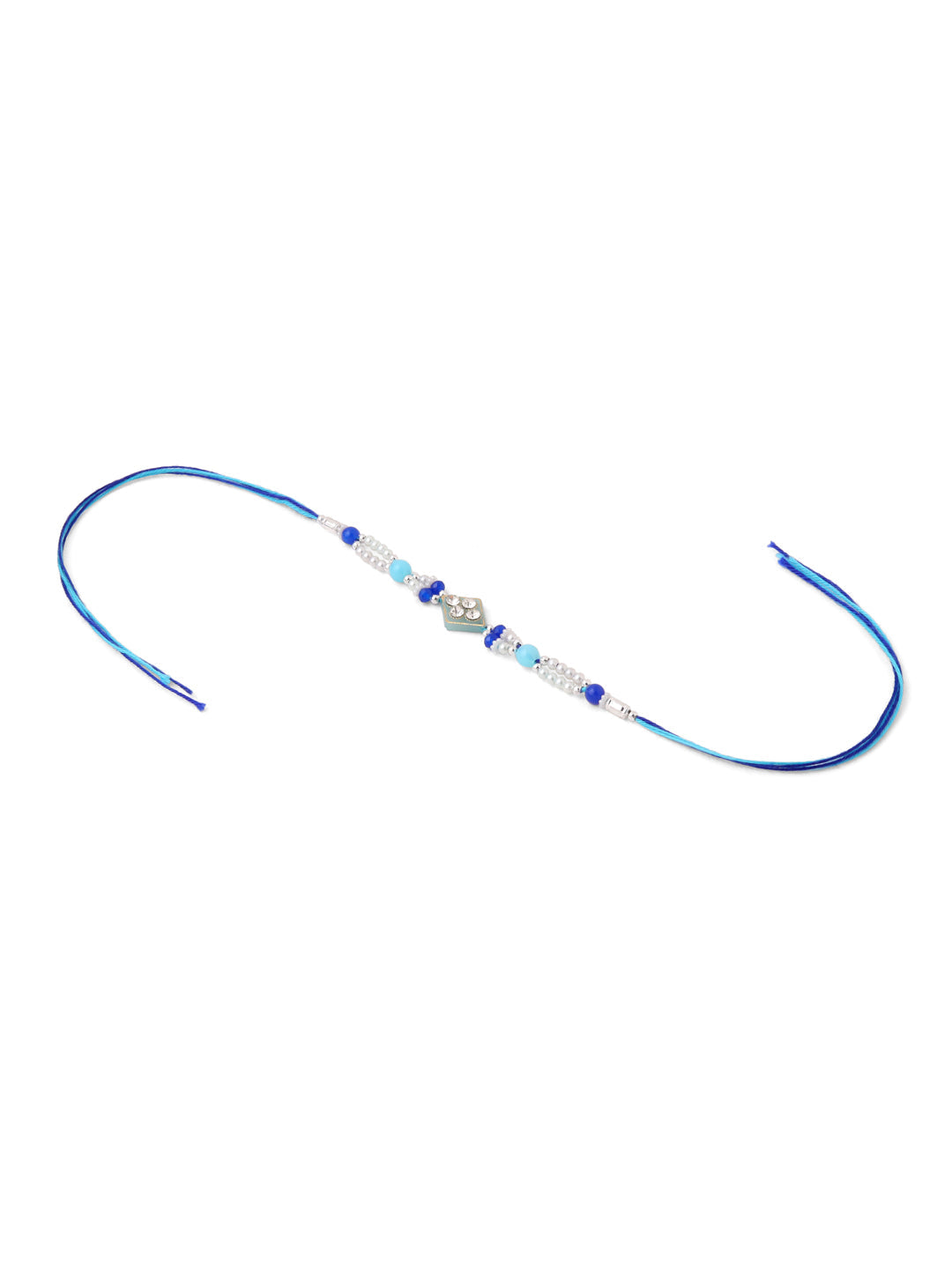 NVR Men Set of 3 Multicolor Artificial Stones and Beads Rakhi Combo | Grocsy