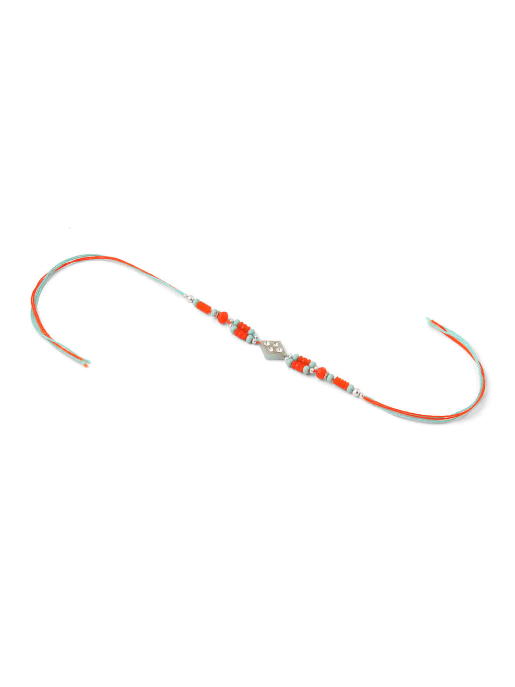 NVR Men Set of 3 Multicolor Artificial Stones and Beads Rakhi Combo | Grocsy