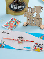 NVR Kids Micky Mouse Character Artificial Beads Thread Rakhi Combo | Grocsy