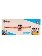 NVR Kids Micky Mouse Character Artificial Beads Thread Rakhi with Roli Chawal Chandan & Mishri | Grocsy