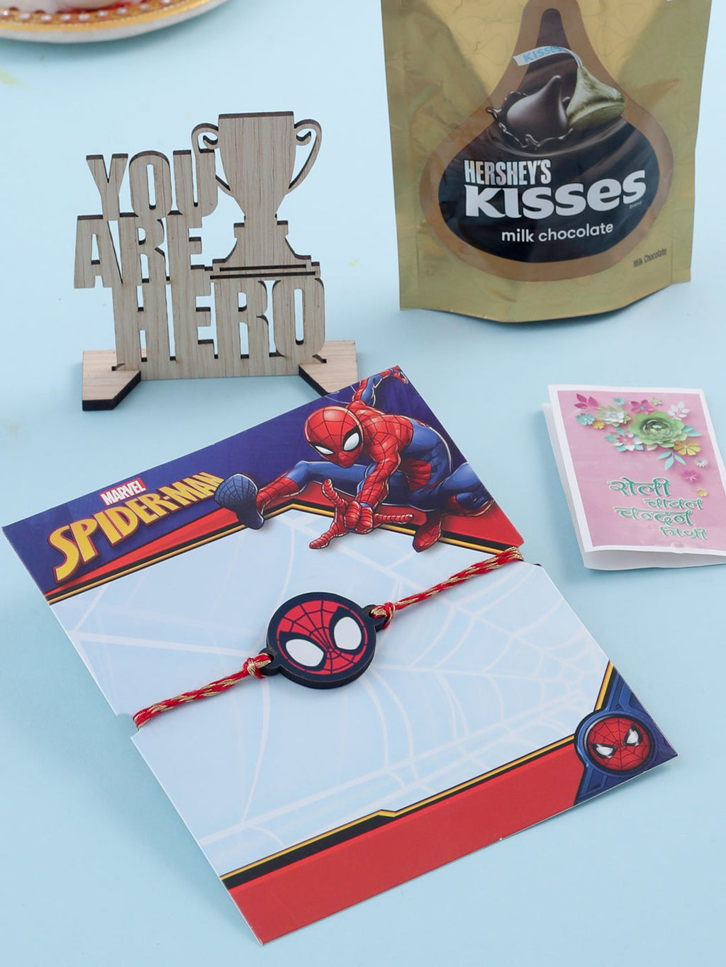 NVR Kids Superhero Red Thread Rakhi, Combo for Rakshabandhan | Grocsy