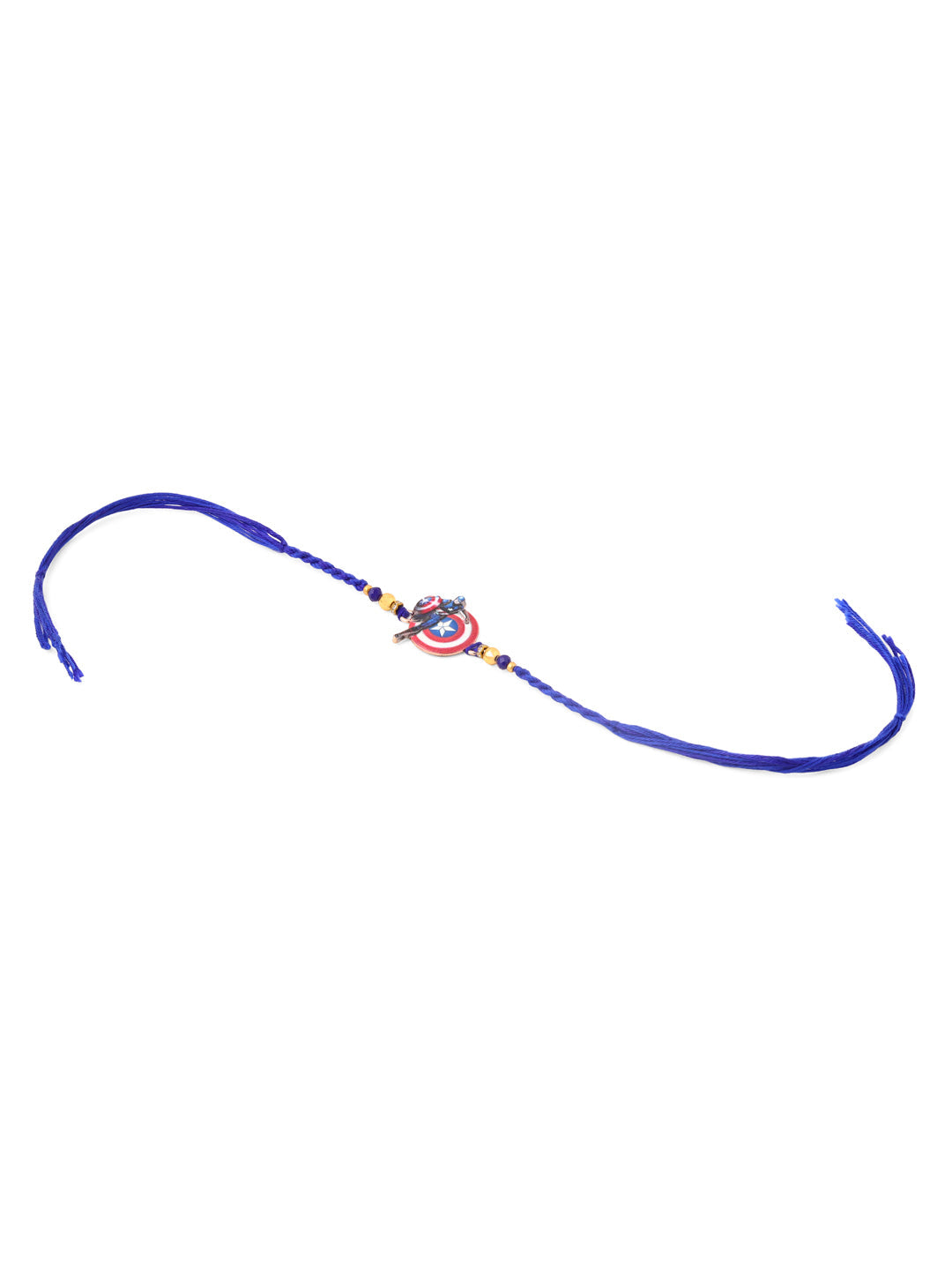 NVR Kids Superhero Blue Artificial Beads Thread Rakhi, Combo for Rakshabandhan | Grocsy