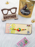 NVR Kids Multicolor Artificial Beads Rakhi, Combo for Rakshabandhan | Grocsy