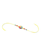 NVR Kids Multicolor Artificial Beads Rakhi with Roli Chawal Chandan & Mishri | Grocsy