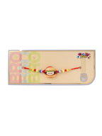 NVR Kids Cartoon Character Multicolor Artificial Beads Rakhi with Roli Chawal Chandan & Mishri | Grocsy