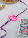 NVR Stylish Pink Cartoon Character Kids Rakhi with Roli Chawal Chandan & Mishri | Grocsy
