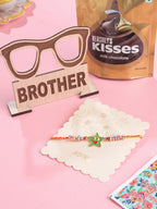 NVR Kids Star Shape Multicolor Thread Rakhi, Combo for Rakshabandhan | Grocsy