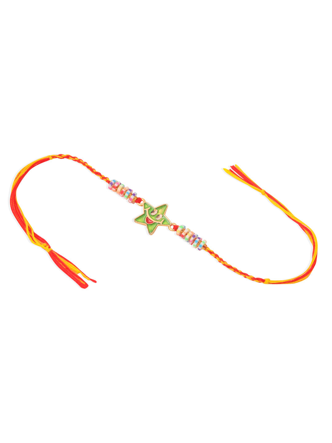 NVR Kids Star Shape Multicolor Thread Rakhi, Combo for Rakshabandhan | Grocsy