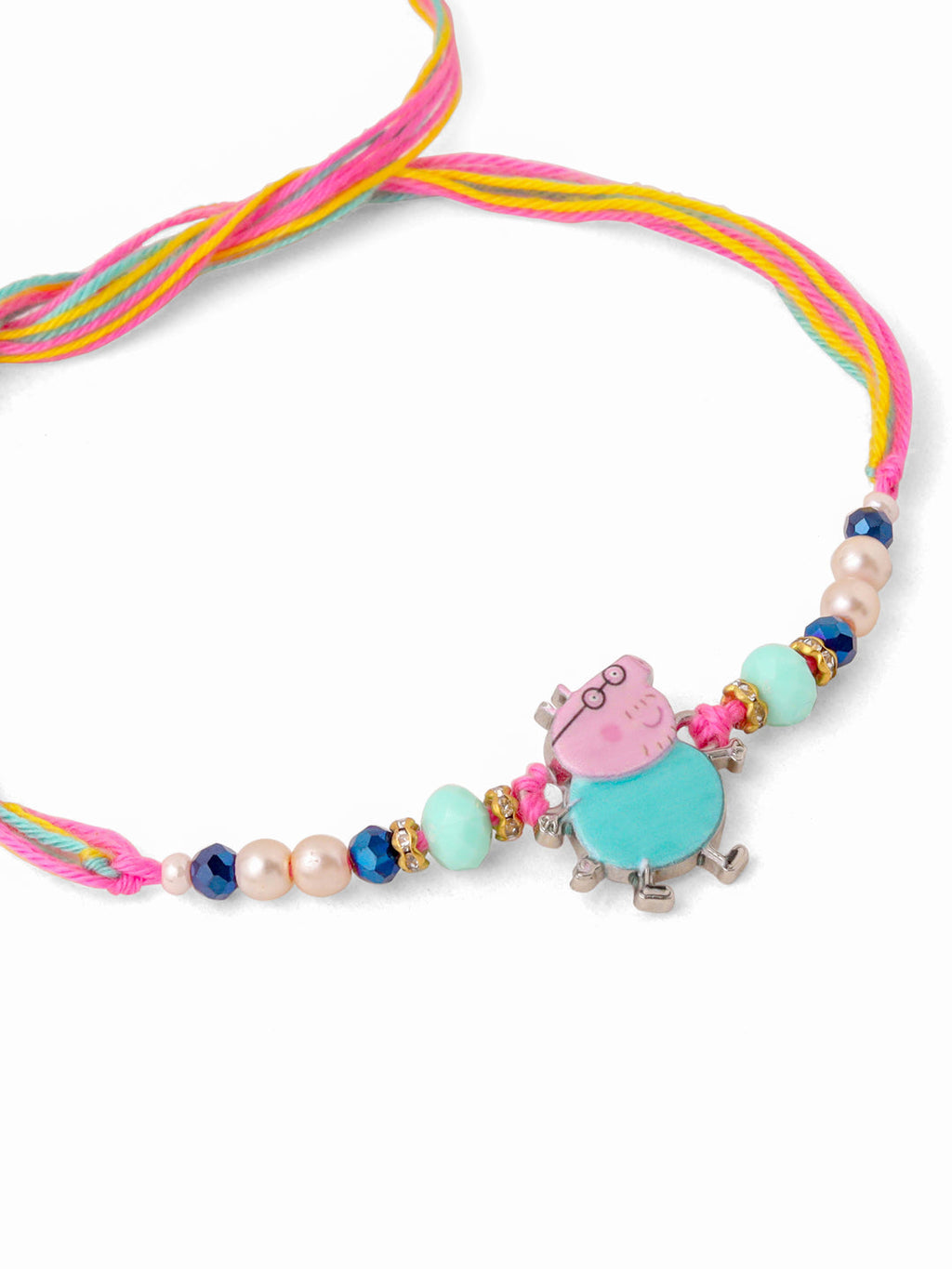 NVR Kids Cartoon Character Artificial Beads Rakhi with Roli Chawal Chandan & Mishri | Grocsy