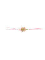 NVR Set of 2 Handcrafted Multicolor Pearls Bhaiya Bhabhi Rakhi Combo | Grocsy