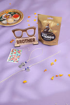 NVR Set of 2 Silver Toned Pearls & Beads Bhaiya Bhabhi Rakhi Combo | Grocsy