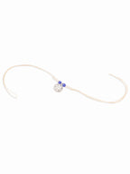 NVR Set of 2 Silver Toned Pearls & Beads Bhaiya Bhabhi Rakhi Combo | Grocsy