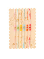 NVR Men Set of 6 Multicolor Artificial Stones & Pearls Rakhi Combo | Grocsy