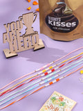 NVR Men Set of 6 Multicolor Pearls Thread Rakhi Combo, Rakshabandhan Combo | Grocsy