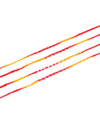 NVR Men Set of 4 Pearls Traditional Red Thread Rakhi, Combo for Rakshabandhan | Grocsy