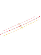 NVR Men Set of 3 Heart Shape Multicolor Artificial Stones Thread Rakhi Combo | Grocsy