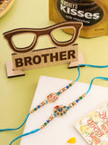 NVR Men Set of 2 Blue Artificial Stones & Beads Thread Rakhi, Combo for Rakshabandhan | Grocsy