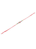 NVR Men Multicolor Artificial Stones & Beads Floral Design Thread Rakhi Combo | Grocsy