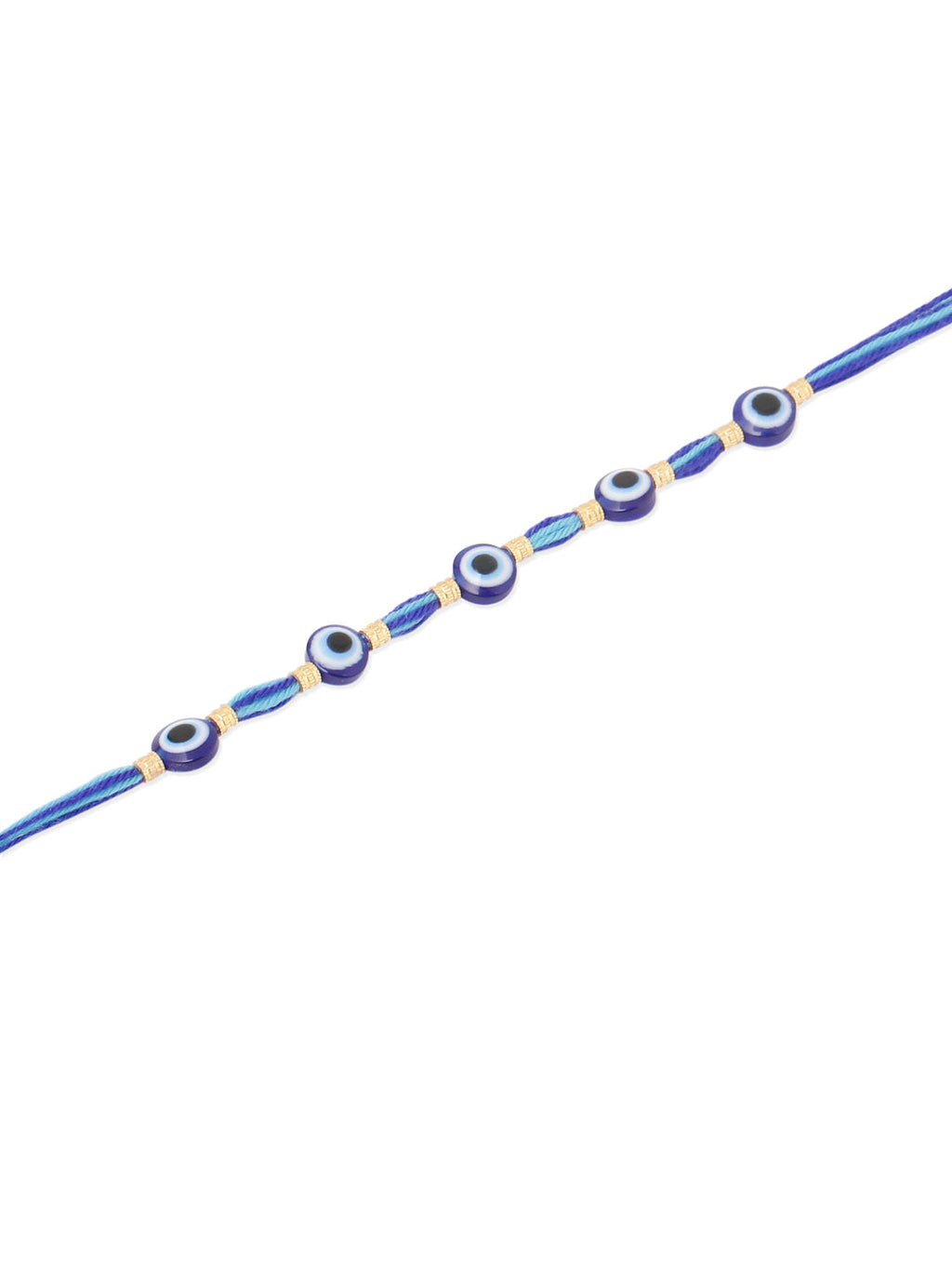 NVR Men's Blue Evil Eye Thread Rakhi, Combo for Rakshabandhan | Grocsy
