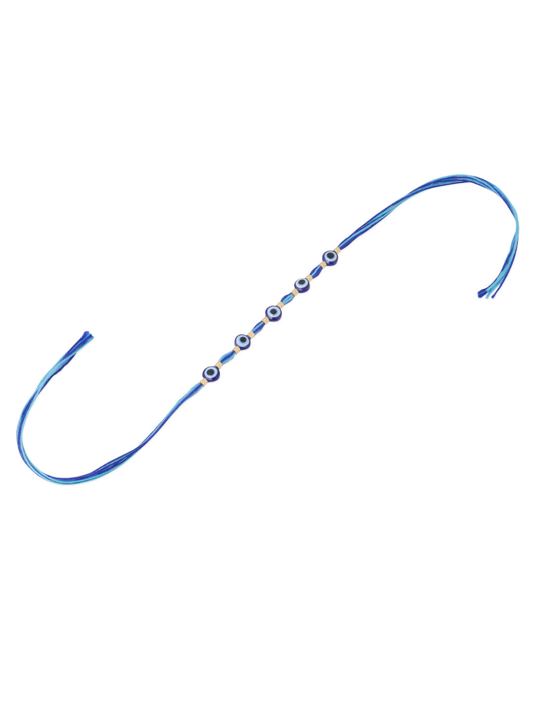 NVR Men's Blue Evil Eye Thread Rakhi, Combo for Rakshabandhan | Grocsy