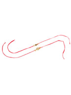 NVR Men Set of 2 Gold Toned Pearls Swastik Desgin Thread Rakhi with Roli Chawal Chandan & Mishri | Grocsy