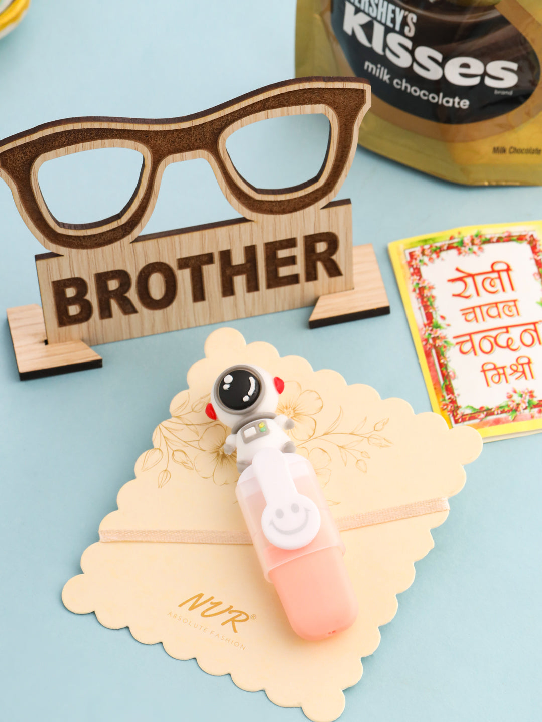 NVR Kids Cartoon Designer Peach Thread Rakhi, Combo for Rakshabandhan | Grocsy
