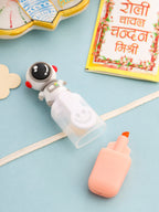 NVR Kids Cartoon Designer Peach Thread Rakhi with Roli Chawal Chandan & Mishri | Grocsy