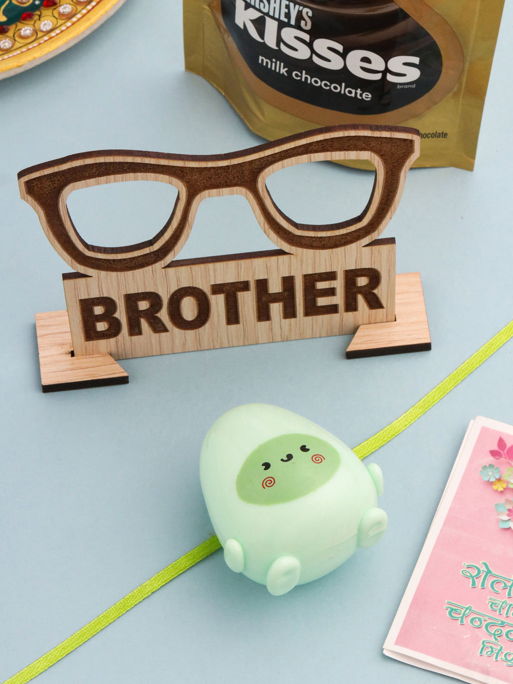 NVR Kids Handmade Green Thread Rakhi, Combo for Rakshabandhan | Grocsy