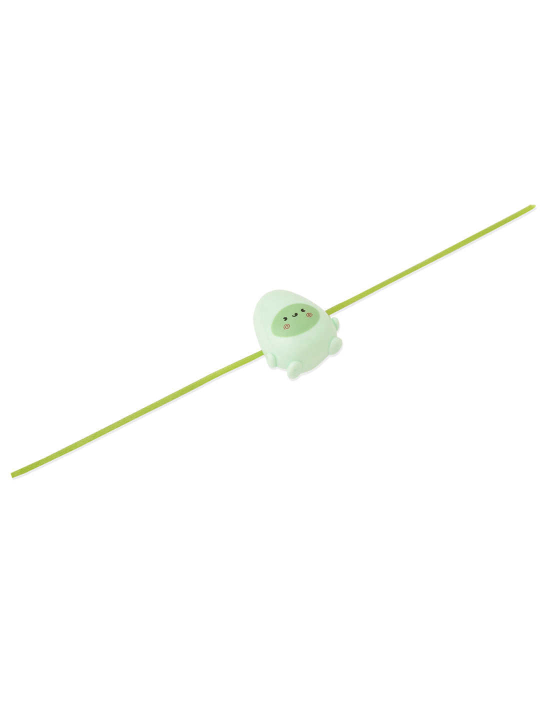 NVR Kids Handmade Green Thread Rakhi with Roli Chawal Chandan & Mishri | Grocsy