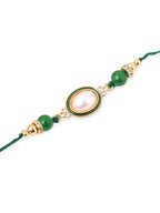 NVR Men Set of 3 Multicolor Artificial Beads & Pearls Thread Rakhi Combo | Grocsy