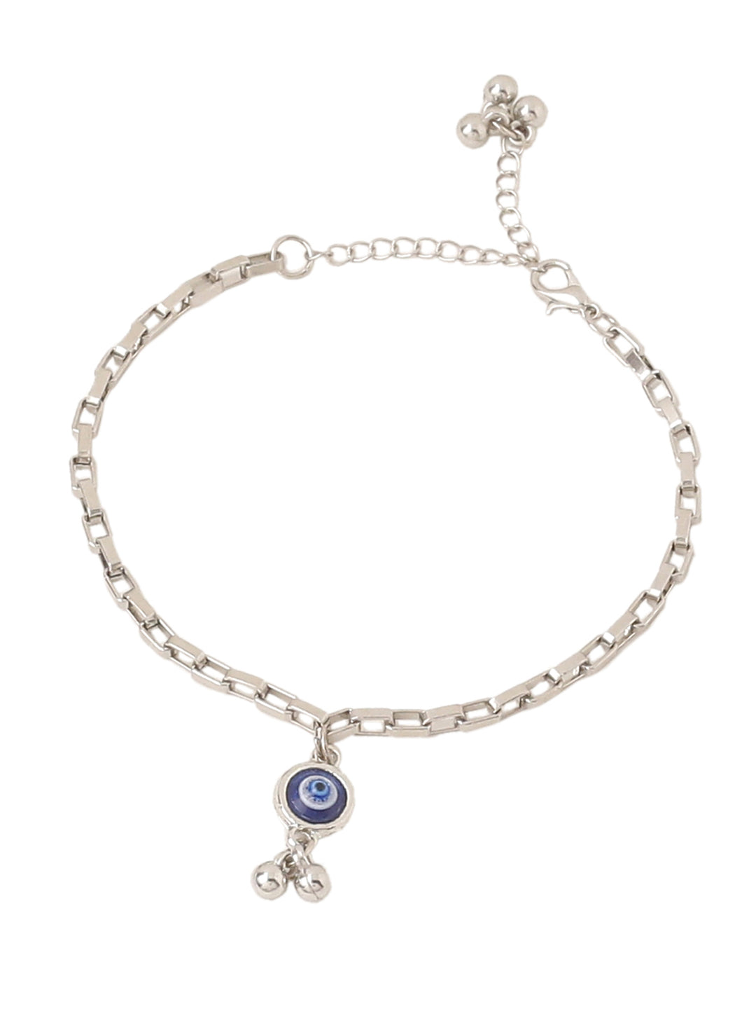 NVR Set of 2 Blue Evil Eye Bhaiya Bhabhi Rakhi with Roli Chawal Chandan & Mishri | Grocsy