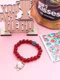 NVR Kids Cartoon Design Maroon Artificial Beads Thread Rakhi, Combo for Rakshabandhan | Grocsy