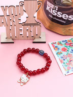 NVR Kids Cartoon Design Maroon Artificial Beads Thread Rakhi, Combo for Rakshabandhan | Grocsy