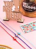 NVR Set of 3 Multicolor Evil Eye Men's Thread Rakhi, Combo for Rakshabandhan | Grocsy