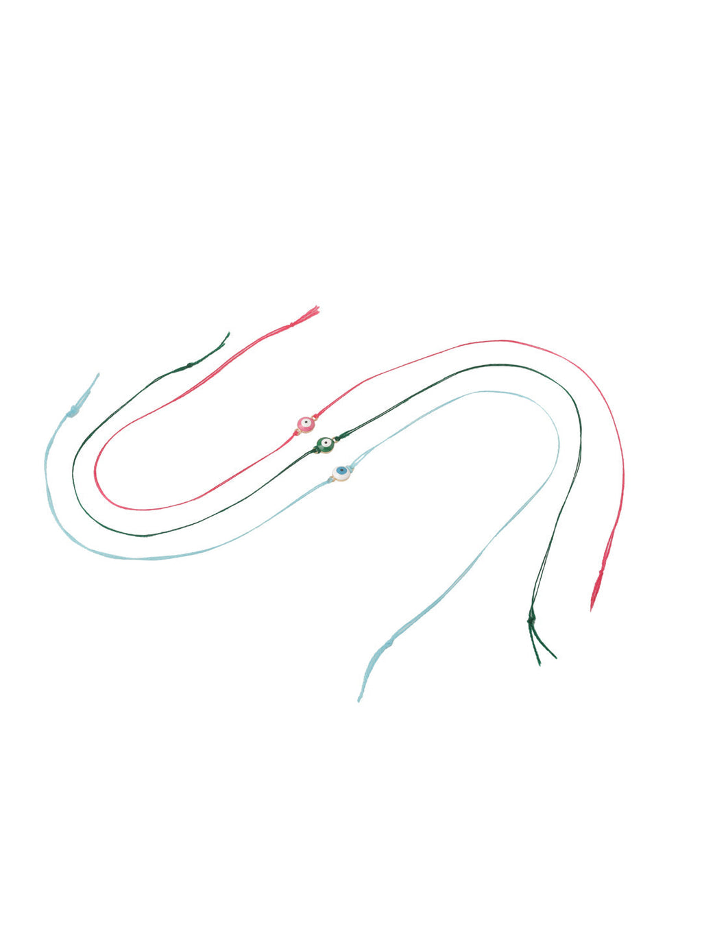 NVR Men's Set of 3 Multicolor Evil Eye Thread Rakhi, Combo for Rakshabandhan | Grocsy