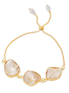 NVR Set of 2 Gold Toned Pearls Bhaiya Bhabhi Rakhi with Roli Chawal Chandan & Mishri | Grocsy