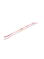 NVR Men's Set of 2 Red Religious Thread Rakhi with Roli Chawal Chandan & Mishri | Grocsy