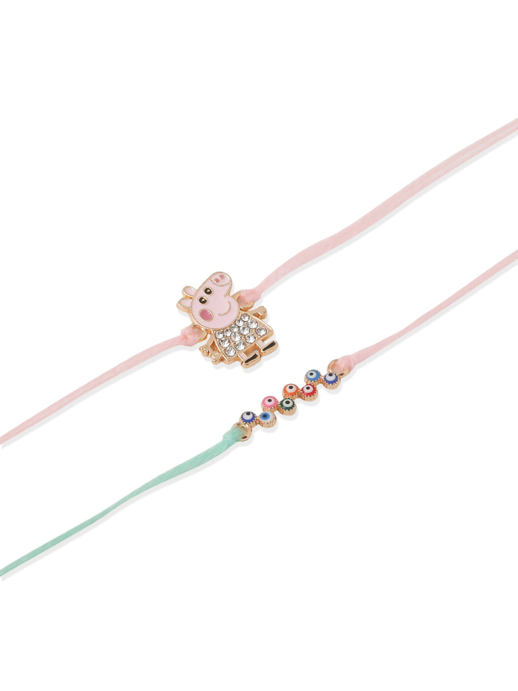 NVR Kids Set of 2 Cartoon Artificial Stones Thread Rakhi, Combo for Rakshabandhan | Grocsy