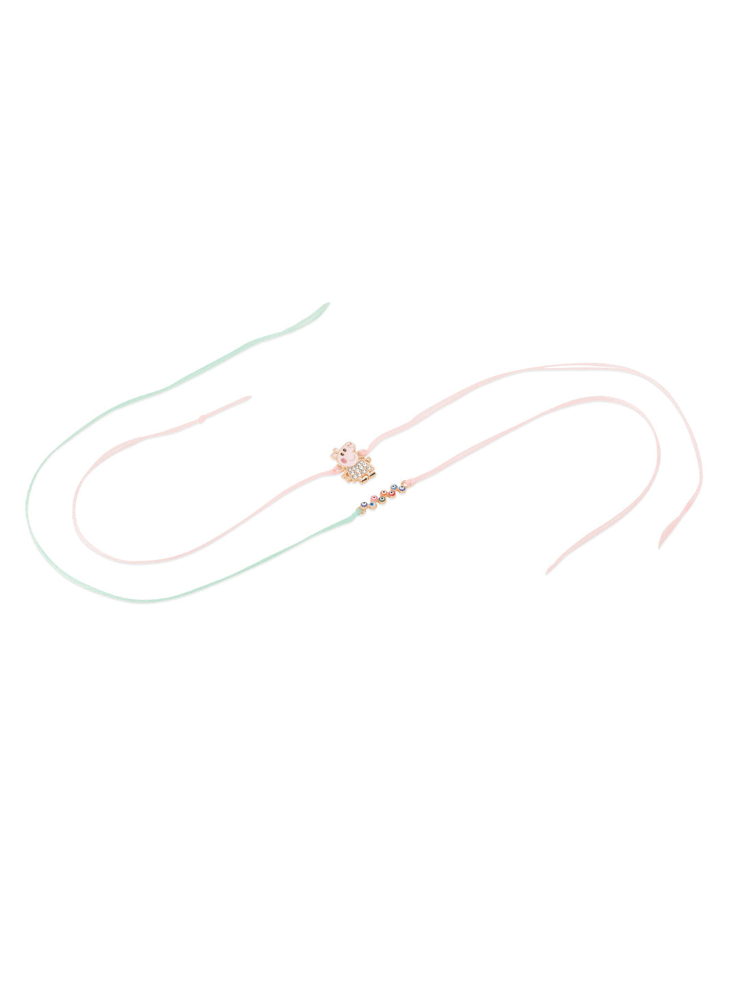 NVR Kids Set of 2 Cartoon Artificial Stones Thread Rakhi, Combo for Rakshabandhan | Grocsy
